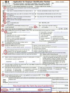 Irs Form Ss 4 Responsible Party