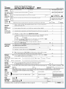 Irs Printable Forms 1040ez