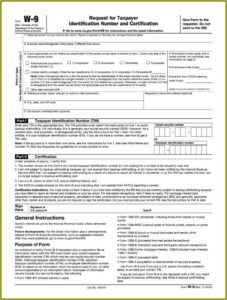 Irs W 9 Fillable Form 2019