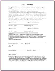 Jackson County Missouri Quit Claim Deed Form