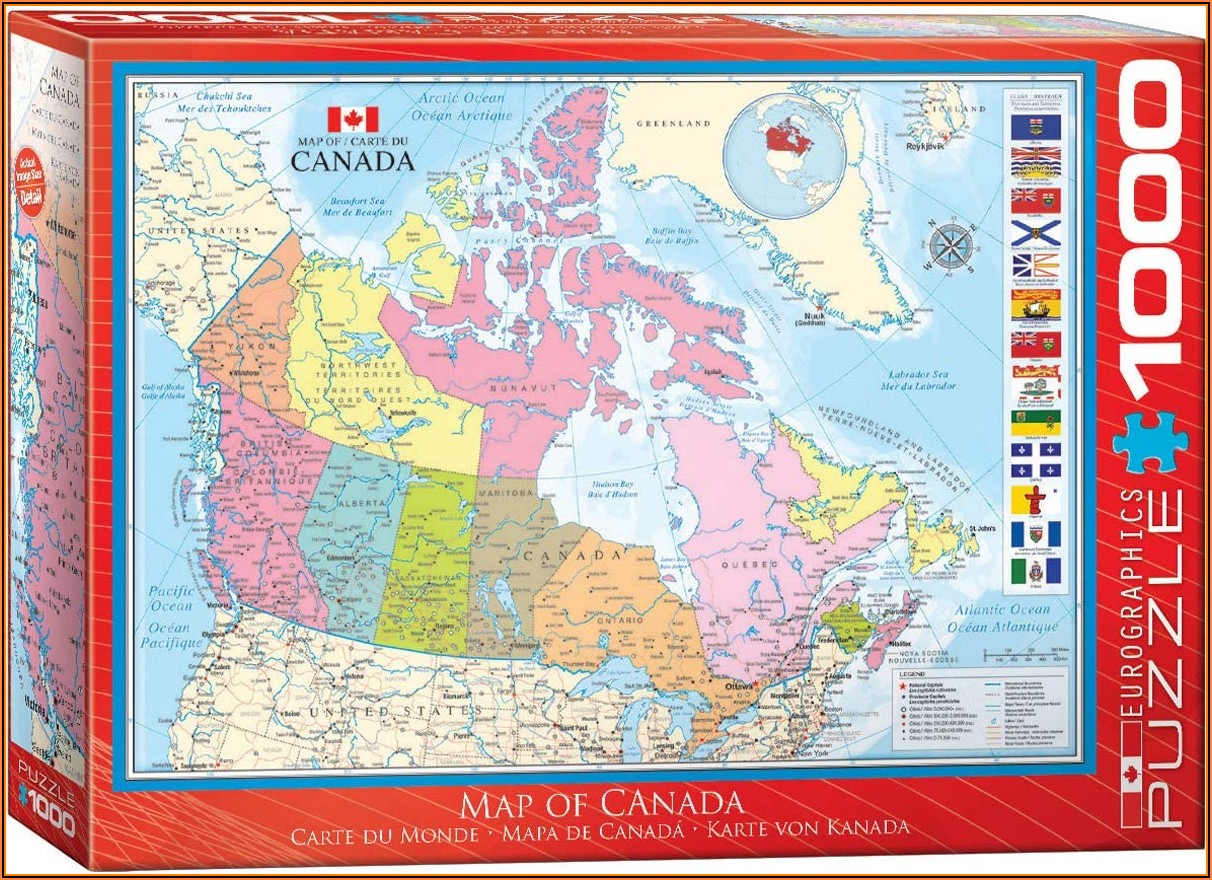 Jigsaw Puzzle Map Of Canada