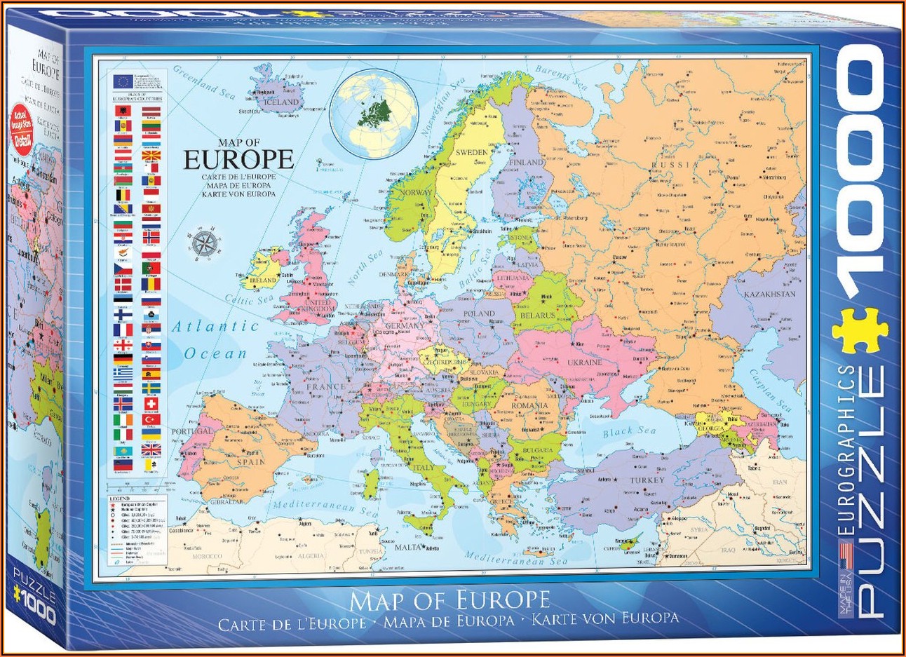 Jigsaw Puzzle Map Of Europe