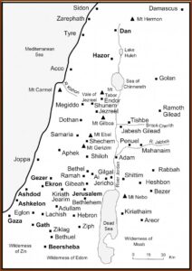Map Of Ancient Palestine Old Testament