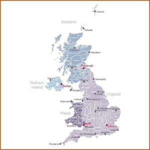 Map Of British Isles Counties
