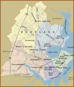 Map Of Portland Maine And Surrounding Areas