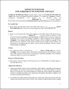 Minnesota Commercial Real Estate Purchase Agreement Form