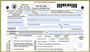 Nj 1040 Income Tax Form 2017