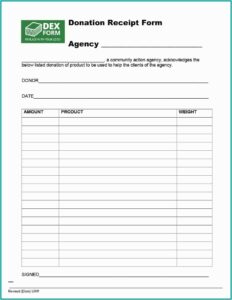 Non Profit Donation Form Template