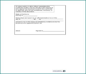 Notary Forms California