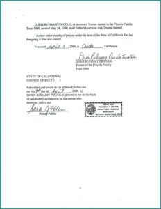 Notary Forms California Jurat