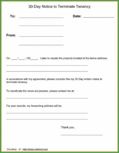 Notice Of Eviction Template