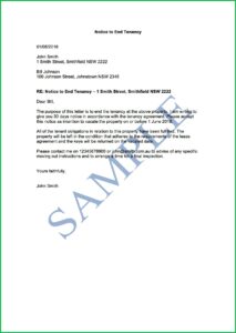 Notice Of Eviction Template Nsw