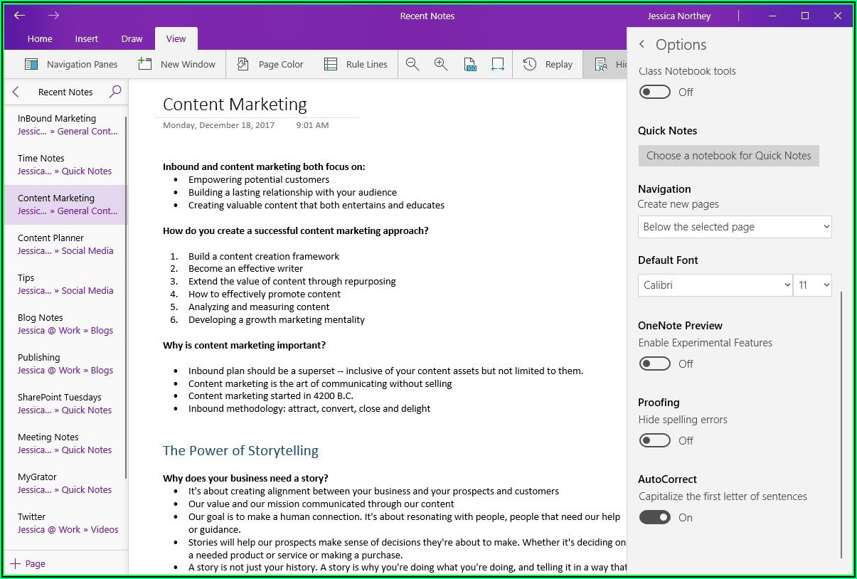 Onenote Project Management Notebook Template