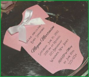 Onesie Invitation Template Printable