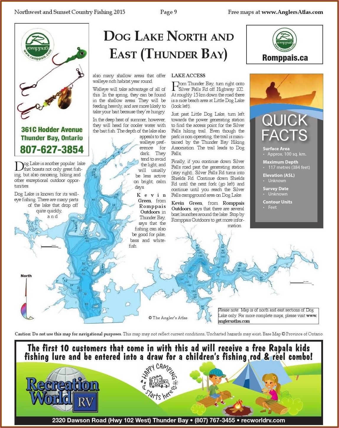 Ontario Fishing Maps Free