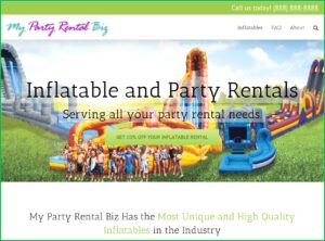 Party Rental Website Templates