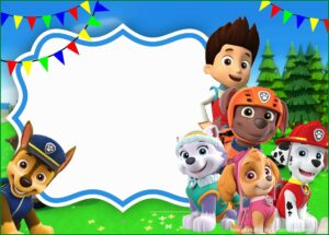 Paw Patrol Birthday Invitation Template