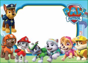 Paw Patrol Birthday Invitation Templates