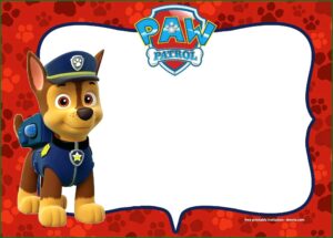 Paw Patrol Birthday Party Invitation Template Free