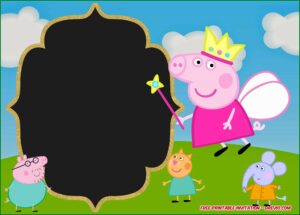 Peppa Pig Birthday Invitation Template