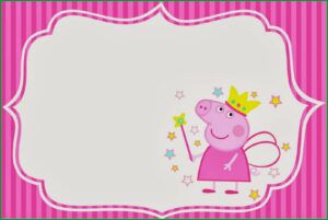 Peppa Pig Birthday Invitation Template Free