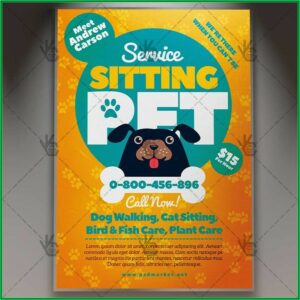 Pet Sitter Flyer Template Free Download
