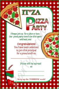 Pizza Party Invitation Template Free