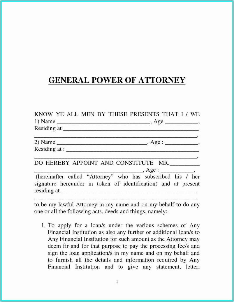Power Of Attorney Temporary Guardianship Form