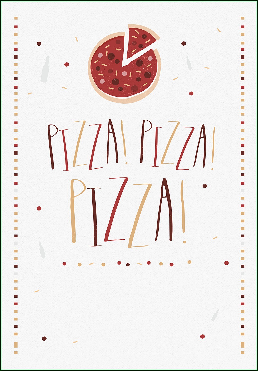 Printable Pizza Party Invitation Template
