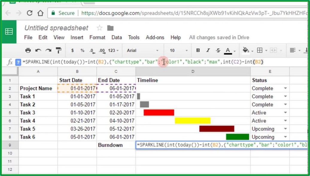 Project Planning Template Google Sheets