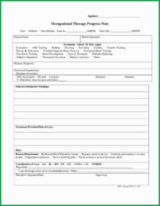 Psychotherapy Progress Notes Template Free