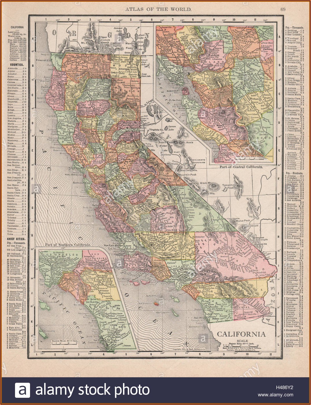 Rand Mcnally California State Map