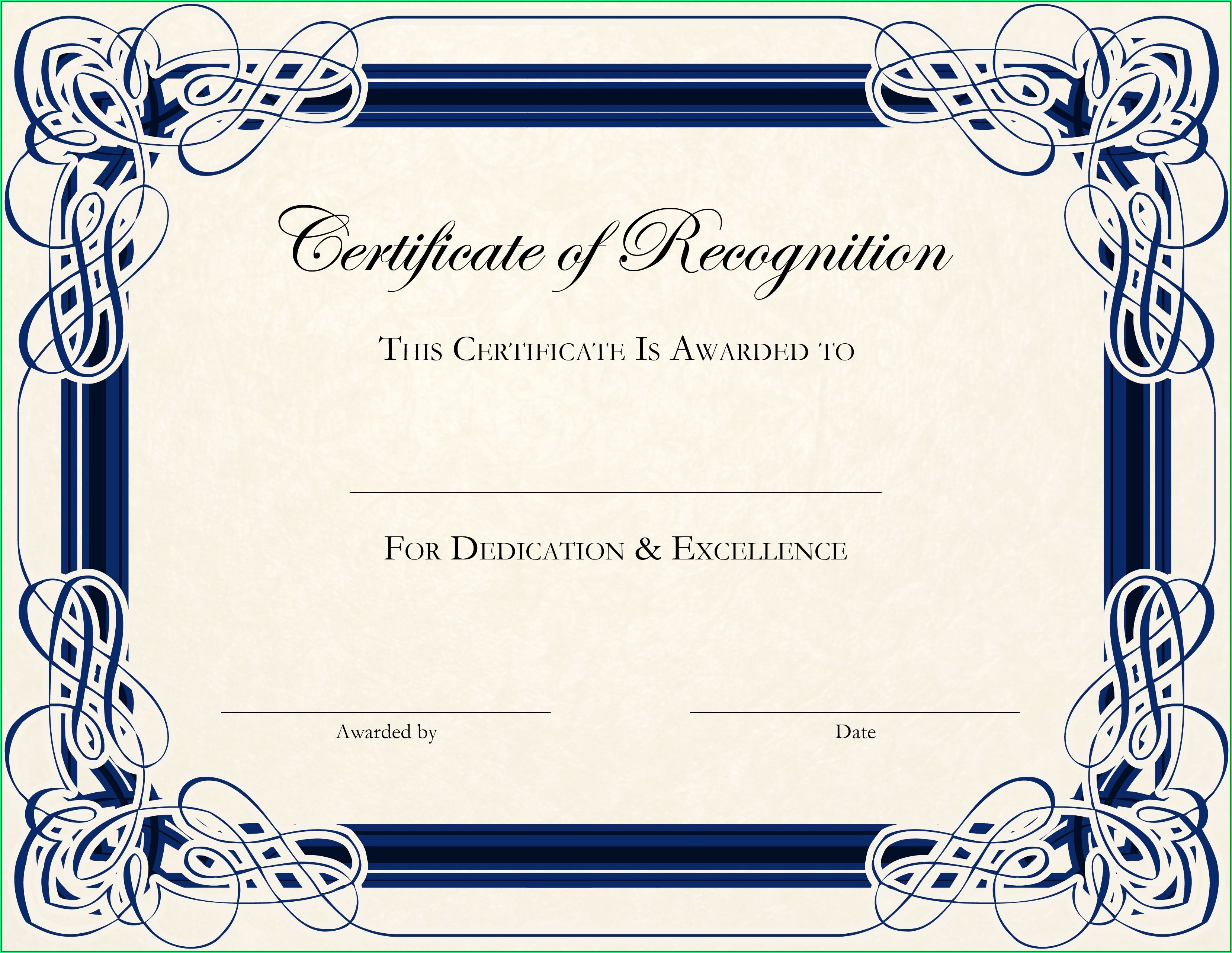 Religious Certificates Of Appreciation Templates