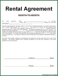 Rental Agreement Template