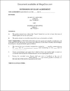 Rental Lease Agreement Form Alberta