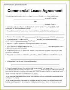 Rental Lease Agreement Form Quebec