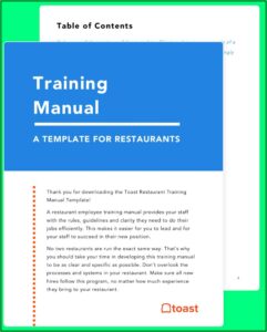 Restaurant Employee Handbook Template Free Download