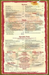 Restaurant Menu Template Word Free