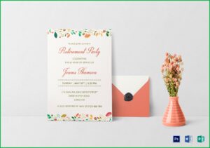 Retirement Party Template Publisher