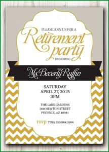 Retirement Party Templates Editable