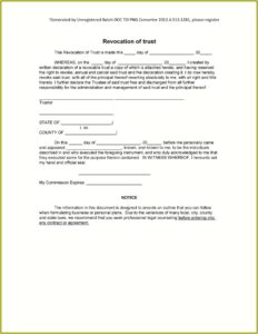 Revocable Living Trust Florida Form