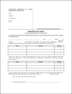 Revocation Of Beneficiary Deed Arizona Form