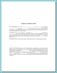 Revocation Of Beneficiary Deed Form Missouri