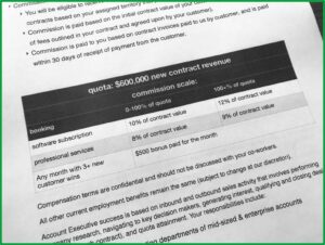 Saas Sales Compensation Plan Template