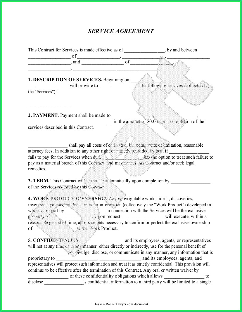 Sample Janitorial Contract Template