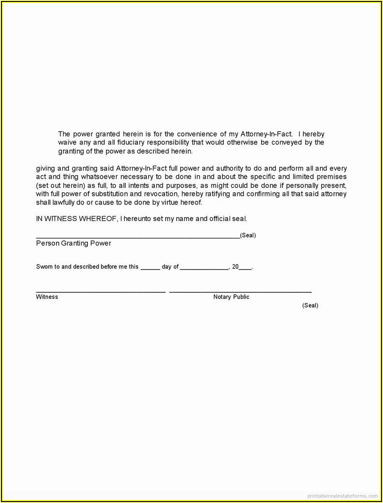 Sample Witness Affidavit Form