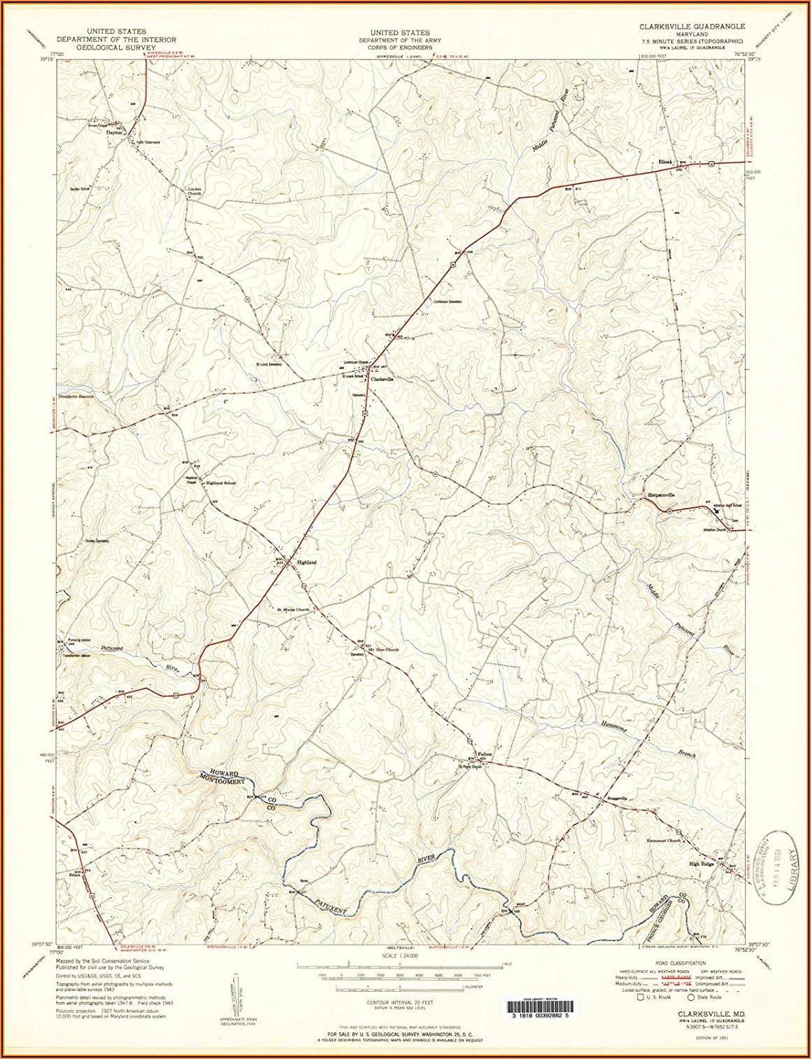 Topographic Maps Maryland