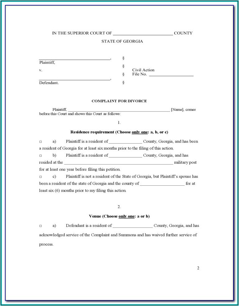Uncontested Divorce Forms In Va