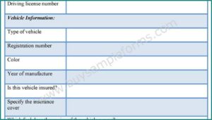 Vehicle Appraisal Form Templates