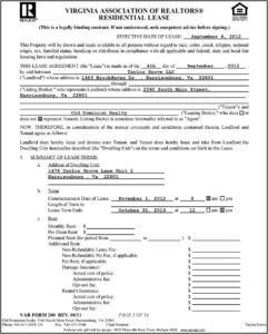 Vrlta Lease Sample